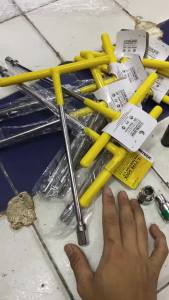 Gagang Sock 1/2 Inch Model T FREE MATA SOCK 8mm-10mm YUKIDO Stang Kunci Shock Sock Sok Model T Gagang T Handle 1/2 Inch Dan kunci Mahkota