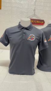 เสื้อโปโลGlockชาย สีเทาดิน ผ้านิ่มใส่สบาย เสื้อโปโลGlockชาย สีเทาดิน