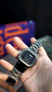 Jam Tangan Pria Casio G-shock GMW-B5000BPC-1D Digital Dial Black Stainless Steel Band