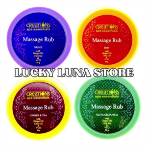 Creation Spa Essentials Pain Relief Rub Authentic Spa Creation Pain Relief Rub Original With 4 Available Relaxing Scents Energy / Sleep / Oliva / Ginger & Tea Perfect For Head Ache Migraine Mucle Pain Stress Reliever Pain Killer Massage Ointment