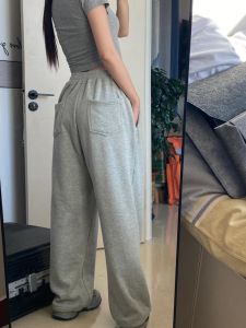 กางเกงขายาวทรงหลวมสไตล์อเมริกันฮิปฮอปสำหรับผู้หญิง กางเกงขายาวทรงตรง ทรงหลวม กางเกงขายาวทรงหลวม ทรงหลวม ทรงหลวม