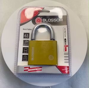 KHOÁ MÓC TREO BLOSSOM SƠN VÀNG 63MM_KHOÁ BẤM 4 CHÌA (BC2960)