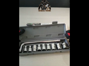 KUNCI SOK SET 10PCS KUNCI SOKET STANG L 10 BUAH KUNCI SHOCK BAUT SOCKET SET CHROME