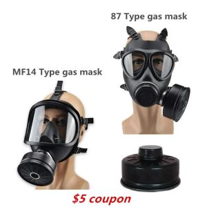 MF14/87 Type Gas Mask Full Face Mask Chemical Respirator Filter Self-Absorption Stimulation Mask Nuclear Pollution Protection