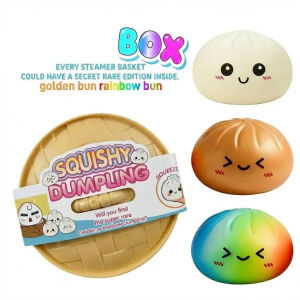 Bandai | 2026 steamed bun Squishy Toy with steamer Box Stress reducing rebound toy Stress Relief Sensory Ball For Adults