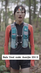 Balo Vest nước Thể Thao chạy bộ leo núi Aonijie E913 S Dung tích 5L Freesize Thoáng Khí Gọn Nhẹ