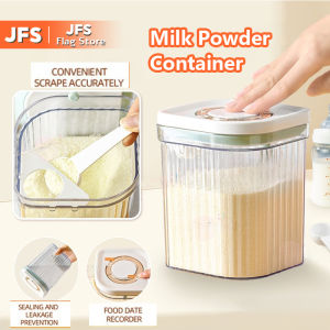 JFS Air Tight Milk Powder Container Milk Storage Can Food Storage Container With Spatula and Spoon
