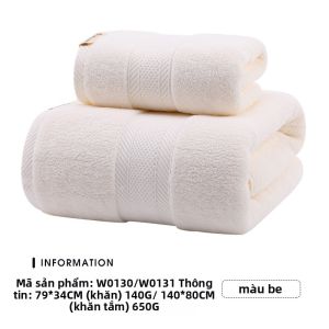 Grace | Khăn Tắm Cotton Thoáng Khí Nhanh Khô cho Người Lớn Mùa Đông