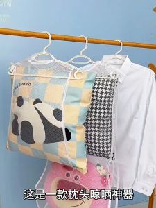 Drying Pillow Rack Multifunctional Outdoor Windproof Balcony Hanger Storage Organizer Mesh Bag Pillow Drying Net