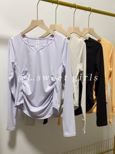 Womens Yoga Top Quick Dry Slimming Long Sleeve Fitness Training Sport T-shirt Running Pilates Exercise Gymnastics Wear