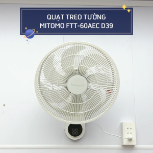 Quạt điện treo tường remote FTT-60AEC-D39 công suất 60W hoạt động êm ái hẹn giờ thông minh - Bảo hành 2 năm