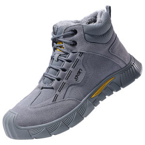 DREBO | Puncture Resistant Steel Toe Insulated Anti-Smash Durable Safety Shoes for Winter