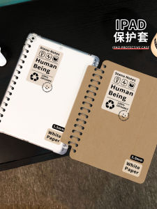 Retro Minimalist Protective Case for  Mini6 Air4 Pro11 Inch Pen Slot Anti-Fall Triple Fold Design Tablet Cover