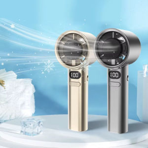 พัดลมมือถือ พัดลมแบบพกพาขนาดเล็ก พัดลมเจ็ทมินิ เวลาทำงานนานถึง 12ชั่วโมง USB พัดลมส่วนบุคคลแบบชาร์จไฟได้ เบาพิเศษ100 speed levels พัดลมแบบพกพา