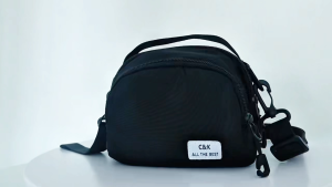 Mens shoulder crossbody bag casual chest bag nylon waterproof and dirt-resistant small backpack