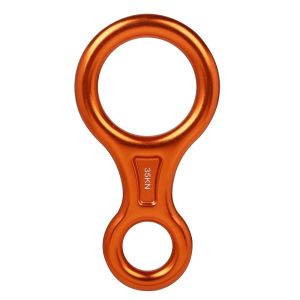 Rock Climbing Carabine 8 Shape Rigging Descender Aluminum Figure Belay Device Abseiling 35kN Eight Ring Downhill Equipment