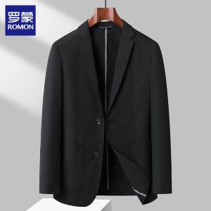 ROMON | Sun Protection Cool Sense Thin Breathable Business Casual Ice Silk Suit for Men