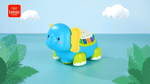 SG EmmAmy Infant Elephant Electric Early Education Toy with Music Light and Projector Learning Crawling Infant Toys