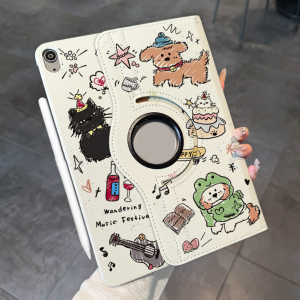 เคสไอแพด การหมุน 360 องศา น่ารัก Air7 13 Pro13 Air5 Gen11 Air6 11 การ์ตูน เคสiPad Gen6 Pro10.5 Air1/2 Mini4/5