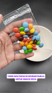 Plastik Klip PP Snack Bening Ziplock Tebal 50 micron Uk 5x8 |6x10 | 7x10 | 8x12 | 10x15 Bungkus snack aksesoris dan barang kecil