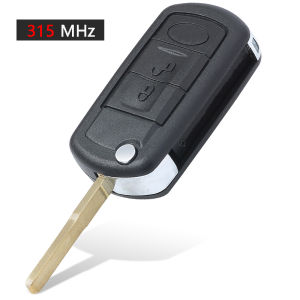 KEYECU NT8-15K6014CFFTXA 315MHz/ 433MHz ID46 Chip Flip Remote Key Fob 3 Button for Land Rover LR3 Range Rover Sport