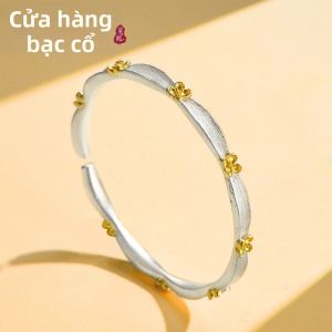 WU YUE JEWELRY | Osmanthus Sterling 9999 Silver Bracelet