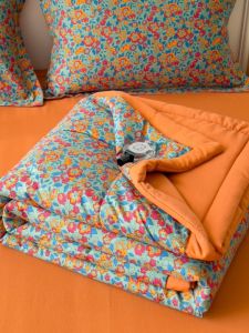 Nệm Mỏng Mùa Hè Hoa Cotton Lanh Hai Lớp Mới 2025 Nệm Máy Giặt Cho Ký Túc Xá Sinh Viên Nệm Điều Hòa Không Khí Cho Một Người