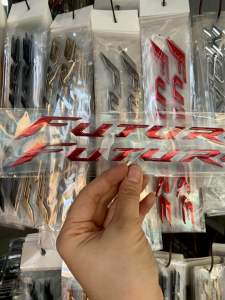 Bộ tem xe honda Future chữ nổi màu đỏ hàng nhập Thái Lan dành riêng cho dòng xe này  tem xe hàng nhập chất lượng cao mới 100% giá bán cực tốt bán lẻ như bán sỉ