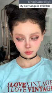 Softlens My Dolly Angelic Nichiola Natural Lens 14.5mm By Pinkin Softlens Normal & minus