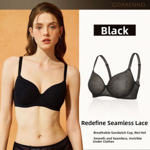 Invisible Lace Lingerie Large Sizes Show Small Supportive Push Up Full Coverage