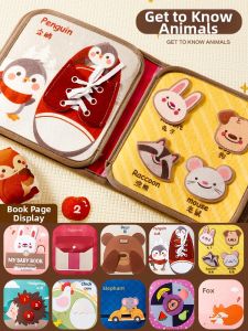 TonGJishi | Teething Cloth Book Enlightenment Intellectual Early Education Toy