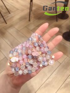 Ganten Gelang Wanita: Manik Kristal Warna & Kartun Korea