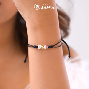 Gelang Emas Tali Giok Bunga Kadar 10 Karat Toko Mas Jawa