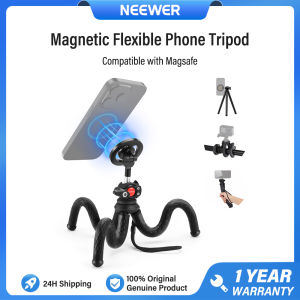 NEEWER Magnetic Flexible Phone Tripod with Ball Head & Metal Ring TP33