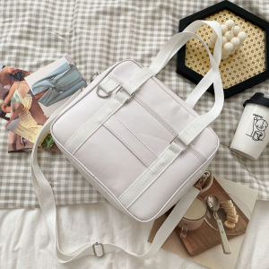 กระเป๋าสะพายไหล่ผู้หญิงสุดน่ารักสไตล์นักเรียนใหม่ปี 2024 กระเป๋าถือสไตล์ญี่ปุ่น กระเป๋าเดินทางแบบนุ่ม กระเป๋าเดินทางแบบสะพายข้างสำหรับเยาวชน