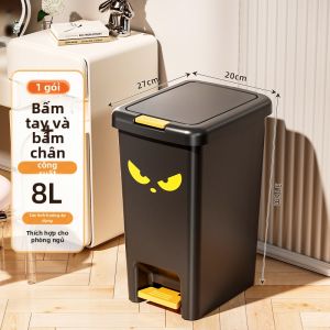 MEIZHUFU | Thùng Rác Có Nắp Dung Lượng Lớn Dành Cho Nhà Ở