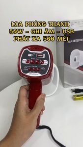 Loa phóng thanh mini bộ khuếch đại cầm tay 918U có cổng USB ghi âm giọng chuẩn hỗ trợ du lịch bán hàng
