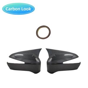 Carbon Fiber Car Rear View Door Wing Mirror Side Mirror Cover Caps Shell Case for Honda Civic 8th gen 2006-2012
