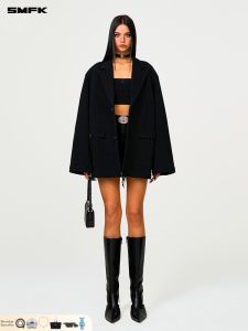 SMFK | Stylish Simple Loose Cotton Retro Sports Suit