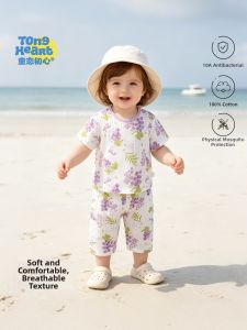 TONGLIANCHUXIN | Cotton Summer Short Sleeve Two-piece Set