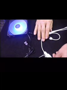 สายพ่วงขยายช่อง RGB 5V/3PIN 12V/4PIN สำหรับไฟ LED แบบ 3 ช่อง ยาว 300mm สีขาว