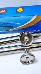 Tarik Pintu 2 Model Bulat Warna Crome Handle Pintu Tarung 1Set Isi 2Pcs Gagang Pintu Rumah 2 Crome