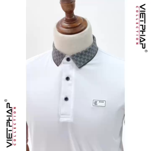 Áo Polo Nam Basic Chất Cotton Lụa Cao Cấp Form Reguler Fit Thoáng Mát Sang Trọng VIỆT PHÁP 24375