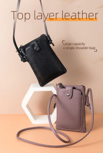 Smart King Small Sling Bag For Women Genuine Cow Leather Female Phone Purse Wallet Pocket Shoulder Bags Crossbody