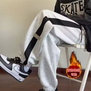 Quần Dài Ống Rộng Lót Lông Cừu Mùa Thu Đông Cho Học Sinh Trung Học Phổ Thông Quần Dài Thoải Mái Quần Dài Thường Ngày Quần Dài Ống Rộng