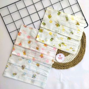 Husna Baby - 6 Pcs dan 12 Pcs Gurita Ikat Tali Bayi Baru Lahir Putih Motif