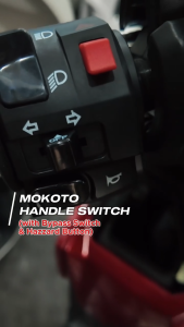 [Original 24 hours delivery] MOKOTO CLICK V3 CLICK 160 HANDLE SWITCH WITH BYPASS MKT-12122 WITH HAZZARD BUTTON LEFT SIDE FOR CLICK V3/160 MOTORCYCLE