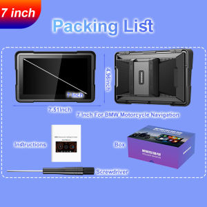 LBW 7-inch Motorcycle CarPlay Android GPS Navigator Smart Display Motorcycle Dashboard for BMW R1200GS R1250GS S1000XR
