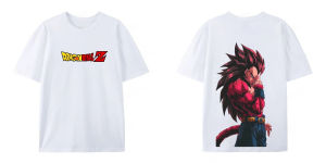 Bandai | Dragon Ball Summer Mens T-Shirt Japan Anime Vegeta Autumn Personality Harajuku Boy Childrens Parent-Child Trend Short Sleeve