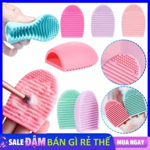 Trứng Vệ Sinh Cọ Trang Điểm Bông Mút Bằng Silicon Chuyên Dụng - Miếng Silicon Giặt Cọ Siêu Sạch / Dụng Cụ Vệ Sinh Cọ Trang Điểm Chuyên Dụng